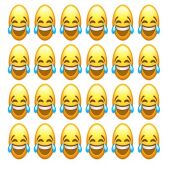 امسال هم ایموجی اشک شوق پرکاربردترین شکلک بین کاربران بوده است!