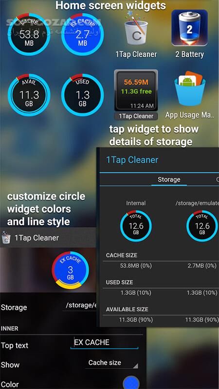 دانلود 1Tap Cleaner Pro 4.52 for Android +4.1 - دانلود پاکسازی با یک کلیک برای اندروید - سافت گذر