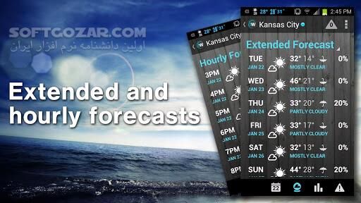 دانلود 1Weather Pro 7.0.0.2 for Android +6.0 - دانلود اعلام وضعیت و پیش بینی وضع آب و هوا برای اندروید - سافت گذر