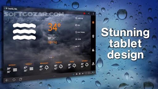 دانلود 1Weather Pro 7.0.0.2 for Android +6.0 - دانلود اعلام وضعیت و پیش بینی وضع آب و هوا برای اندروید - سافت گذر