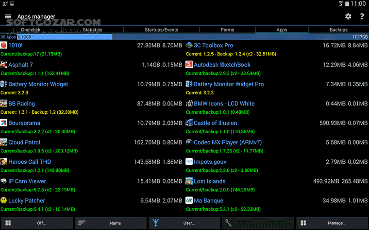 دانلود 3C Toolbox Pro 3.1.4e For Android +6.0 - دانلود مدیریت اندروید برای اندروید - سافت گذر