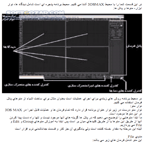 دانلود آموزش 3DS MAX - دانلود کتاب آموزش تیری دی اس مکس - سافت گذر