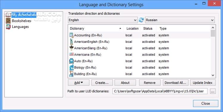 دانلود ABBYY Lingvo X6 Professional 16.2.2.133 - دانلود پیشرفته ترین فرهنگ لغت 19 زبانه با تکیه بر زبان روسی - سافت گذر