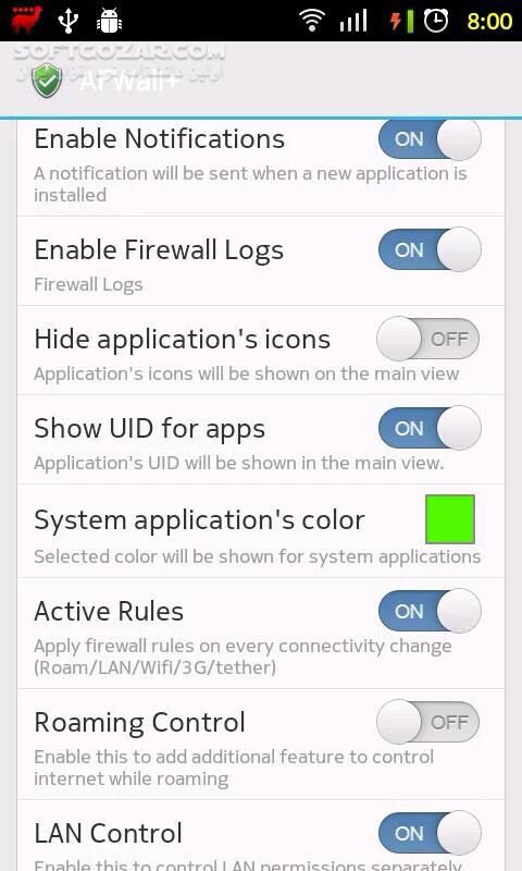 دانلود AFWall+ (Donate) 3.5.3 for Android +2.2 - دانلود فایروال اندروید برای اندروید - سافت گذر