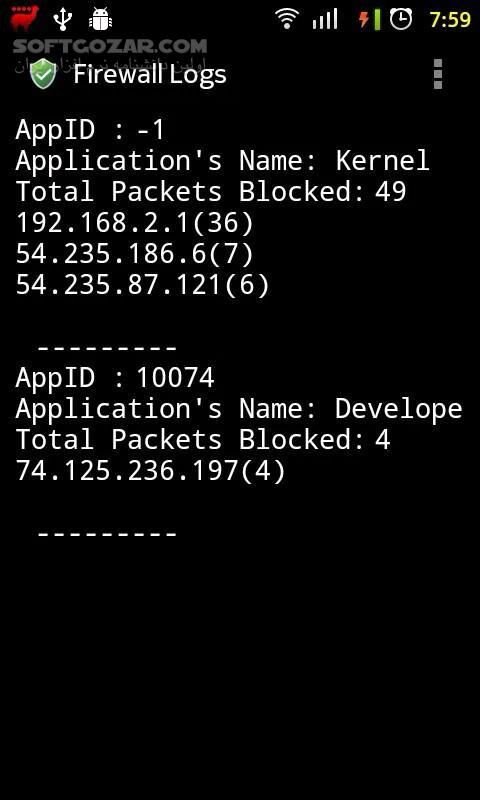 دانلود AFWall+ (Donate) 3.5.3 for Android +2.2 - دانلود فایروال اندروید برای اندروید - سافت گذر