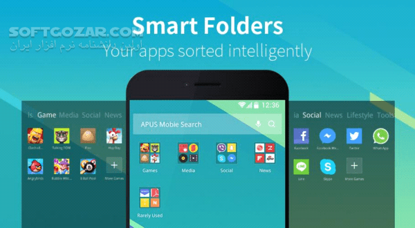 دانلود APUS Launcher 3.10.77 for Android +5.0 - دانلود لانچر اپوس برای اندروید - سافت گذر