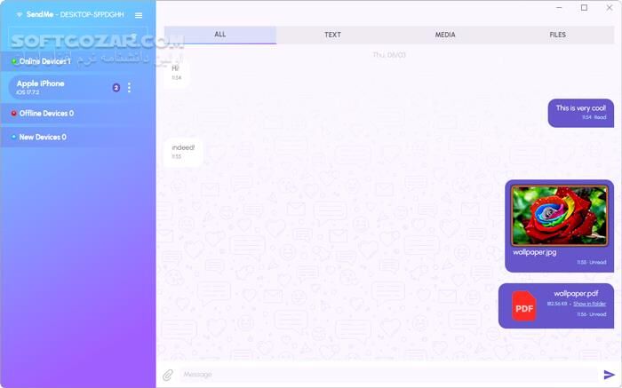 دانلود Abelssoft SendMe 2025 v1.2 - دانلود انتقال فایل‌ها بین کامپیوتر و گوشی - سافت گذر