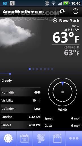 دانلود AccuWeather 21.1.2 For Android +4.1 - دانلود وضعیت آب و هوا برای اندروید - سافت گذر
