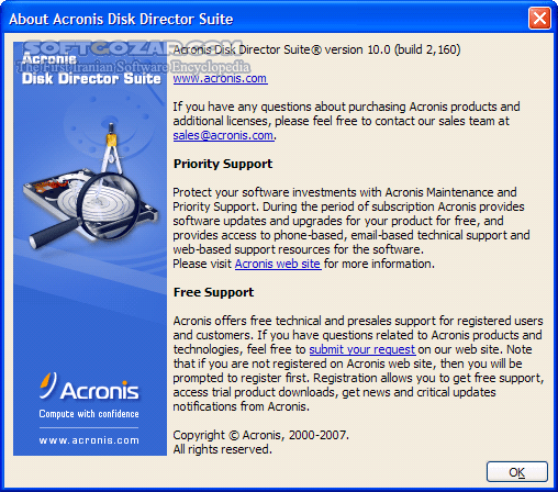 دانلود Acronis Disk Director 12.5 Build 163 + Server + WinPE / Advanced 11.0.12077 + WinPE - دانلود قوی‌ترین نرم افزار پارتیشن بندی هارد و راه اندازی سیستم بوت چندگانه - سافت گذر