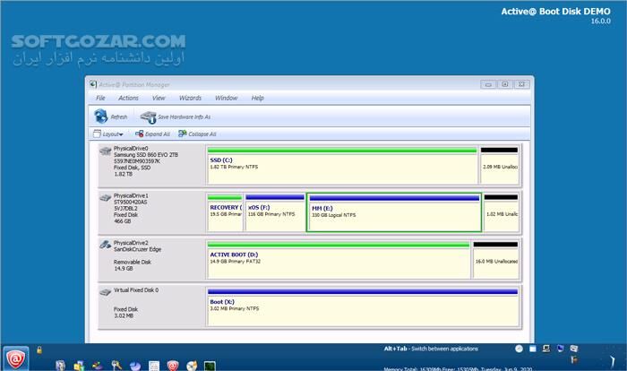 دانلود Active@ Boot Disk 25.2.1a - دانلود دیسک بوت تعمیر و بازیابی - سافت گذر