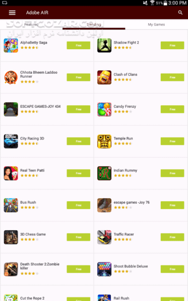 دانلود Adobe AIR 32.0.0.141 for Android +2.3 - دانلود ادوب ایر برای اندروید - سافت گذر