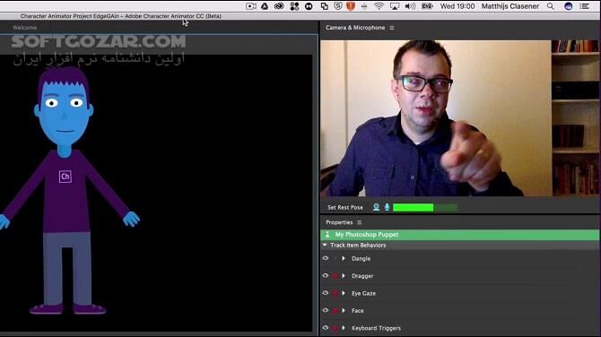 دانلود Adobe Character Animator 2025 25.6 / 2024 / 2023 / 2022 / 2021 / 2020 / 2019 / macOS - دانلود ادوبی کاراکتر انیمیتر - سافت گذر