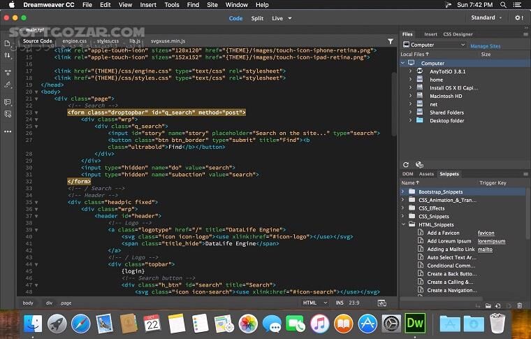 دانلود Adobe Dreamweaver 2021 21.6.0 / 2020 / macOS - دانلود ادوبی دریم ویور - سافت گذر