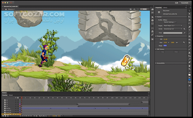 دانلود Adobe Flash Professional CC 13.0.0.759 / 2014 v14.0.0.110 - دانلود نسخه CC و نهایی از نرم افزار قدرتمند فلش در جهت ساخت کلیپ های انیمیشنی فلش - سافت گذر