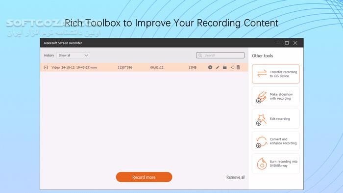 دانلود Aiseesoft Screen Recorder 3.1.36 - دانلود ضبط صفحه نمایش - سافت گذر