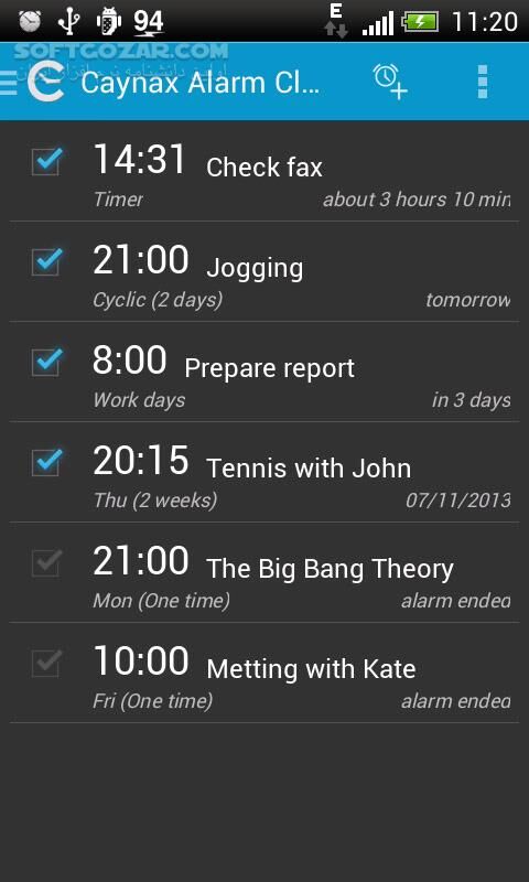 دانلود Caynax Alarm Clock PRO 10.0.4 PRO for Android +4.0 - دانلود زنگ هشدار کینکس برای اندروید - سافت گذر