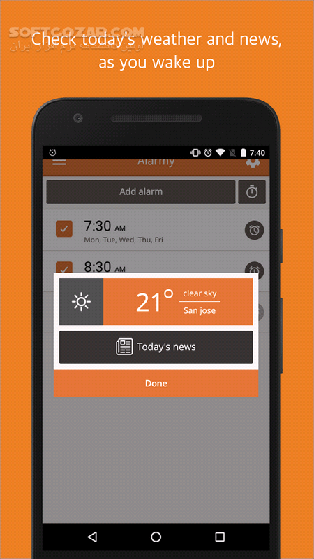 دانلود Alarmy (Sleep If U Can) – Pro 5.15.07 for Android +3.0 - دانلود بهترین آلارم و ساعت اندروید برای اندروید - سافت گذر