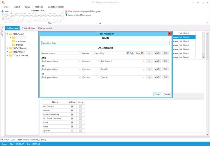 دانلود AlbusBit NTFS Permissions Auditor Pro 25.6.10.0 - دانلود دسترسی فایل - سافت گذر