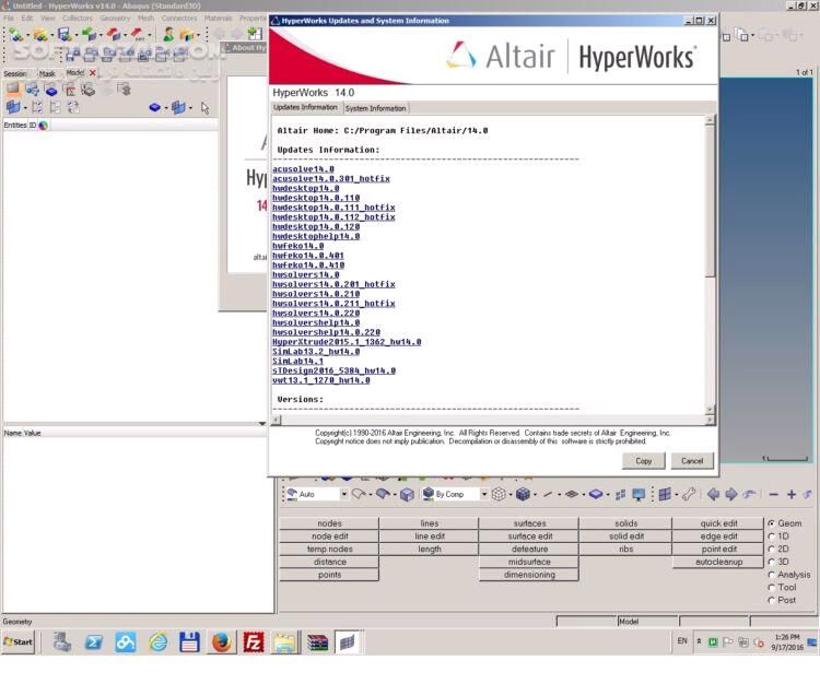 دانلود Altair HWDesktop 2025.0 + Solvers 2023.1 / 2021.2.0 / 2019.1.6 - دانلود مش بندی و تحلیل - سافت گذر