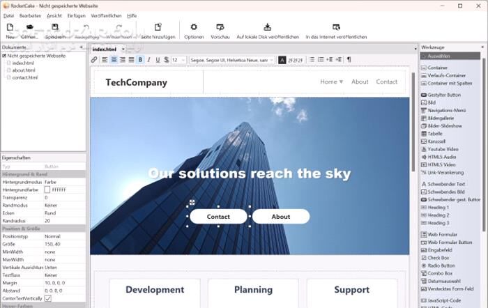 دانلود Ambiera RocketCake Professional 6.4.1 - دانلود طراحی سایت بدون کدنویسی - سافت گذر