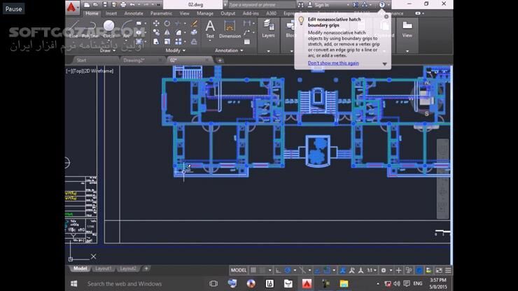 دانلود فیلم های آموزش AutoCAD به فارسی - دانلود آموزش اتوکد - سافت گذر