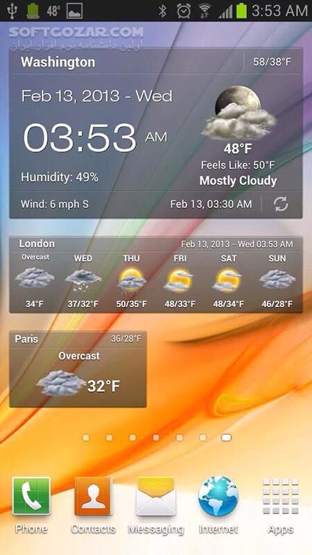 دانلود Android Weather & Clock Widget 6.5.2.2 for Android - دانلود آب و هوا برای اندروید - سافت گذر