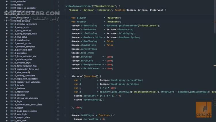 دانلود فیلم‌های آموزش کامل انگولارجی‌اس  AngularJS به زبان فارسی - دانلود آموزش انگولارجی اس - سافت گذر