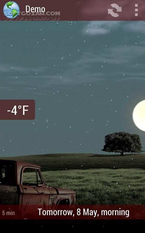 دانلود Animated Weather Widget&Clock 6.7.1.5f1 for Android +4.0 - دانلود ویجت آب و هوا برای اندروید - سافت گذر