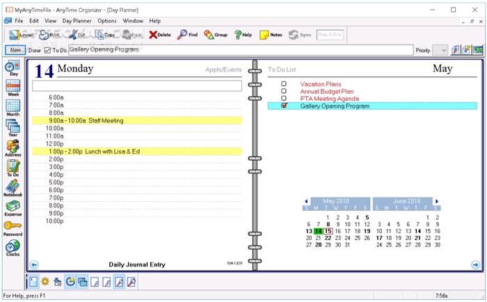 دانلود AnyTime Organizer Deluxe 16.2.2 - دانلود مدیریت امور شخصی و اداری - سافت گذر