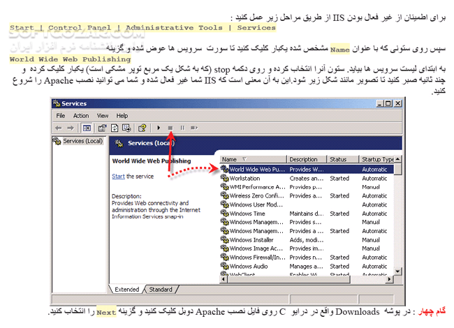 دانلود آموزش نصب Apache2 – PHP 5 – MySQL 5 تحت ویندوز - دانلود کتاب آموزش آپاچی2 - پی اچ پی - مای اس کیو ال5 - سافت گذر