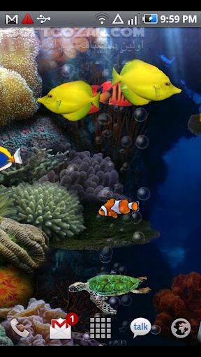 دانلود Aquarium Live Wallpaper 3.5 for Android +2.3 - دانلود آکواریوم زیبا با انواع ماهی برای اندروید - سافت گذر