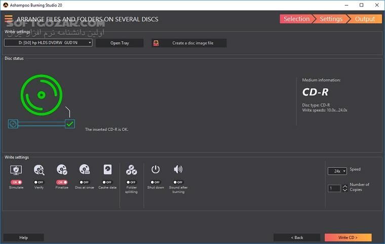 دانلود Ashampoo Burning Studio 26.0.3 - دانلود ساخت و رایت دیسک آشامپو - سافت گذر