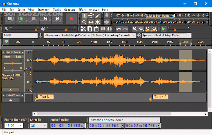 دانلود Audacity 3.7.6 - دانلود نرم افزار رایگان ویرایشگر صوتی و ضبط صدا - سافت گذر