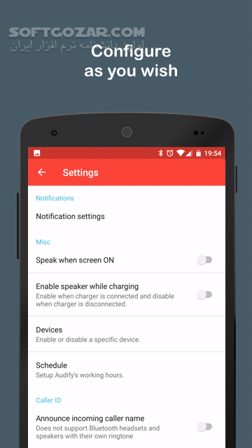 دانلود Audify Notification Reader 3.6.0 for Android +4.4 - دانلود خواندن صوتی اعلان گوشی برای اندروید - سافت گذر