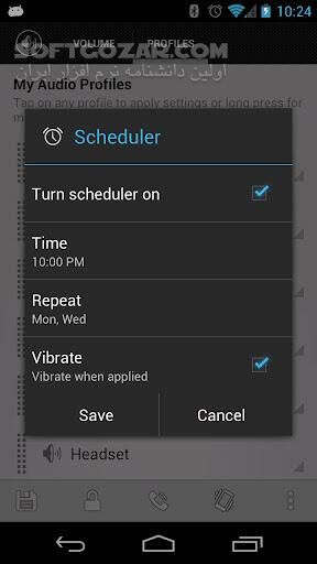 دانلود AudioManager Pro 4.1.3 for Android +2.2 - دانلود کنترل صوت و ایجاد پروفایل در اندروید برای اندروید - سافت گذر