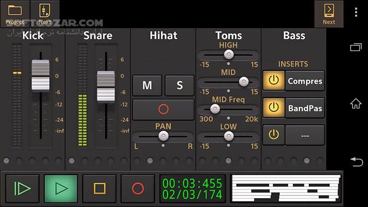 دانلود Audio Evolution Mobile Studio 4.6.6 for Android +2.3 - دانلود ضبط صدای نامحدود برای اندروید - سافت گذر