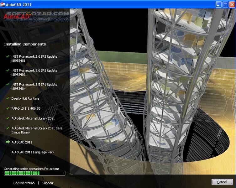 دانلود AutoCAD 2007 SP2 / 2011 SP2 x86/x64 + Portable 2010 - دانلود نسخه‌ی 2011 قویترین نرم افزار نقشه کشی  - سافت گذر