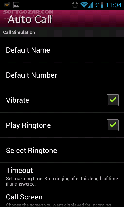 دانلود Auto Call 1.0.2 for Android - دانلود تماس حقیقی و مجازی برای اندروید - سافت گذر
