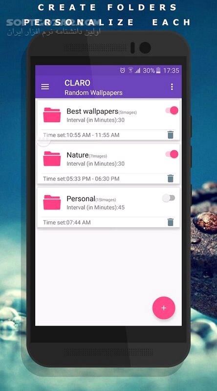 دانلود Auto Wallpaper Changer (CLARO Pro) 1.8 for Android +4.2 - دانلود تغییر والپیپر برای اندروید - سافت گذر