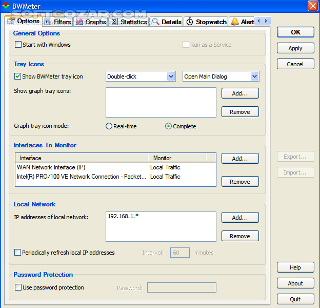 دانلود BWMeter 9.0.3 Final - دانلود محاسبه ترافیک اینترنت - سافت گذر