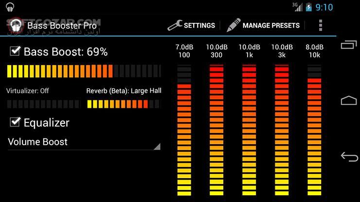 دانلود Bass Booster Pro 5.0.4 for Android +2.3 - دانلود افزایش میزان صدا برای اندروید - سافت گذر