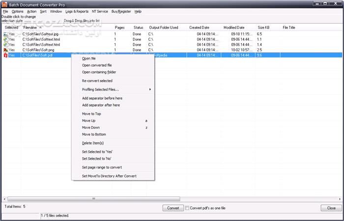 دانلود Batch Document Converter Pro 1.18 - دانلود تبدیل فرمت اسناد به پی‌دی‌اف - سافت گذر