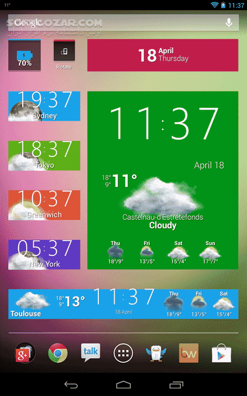دانلود Beautiful Widgets 5.7.8 for Android +2.3 - دانلود پک ویجت های قابل استفاده برای اندروید برای اندروید - سافت گذر