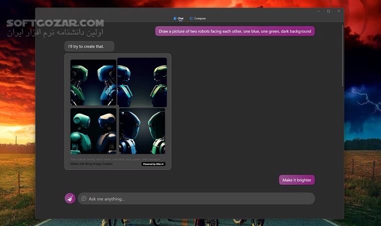 دانلود BingGPT 0.3.7 Win/Mac/linux + Portable - دانلود بینگ جی پی تی - سافت گذر