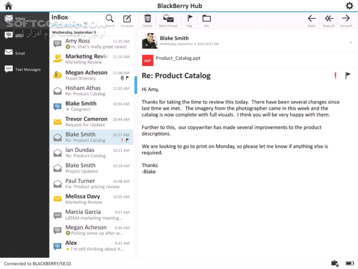 دانلود BlackBerry Blend 1.2.0.52 / Desktop 2.4.0.18 Win & Mac - دانلود برنامه مدیریت گوشی های بلک بری در دسکتاپ  - سافت گذر