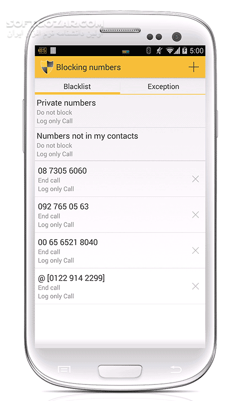 دانلود BlackList PRO 4.91 for Android +2.0 - دانلود بلاک لیست قدرتمند اندروید برای اندروید - سافت گذر