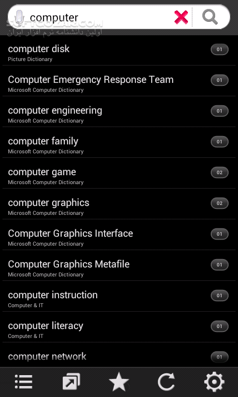 دانلود BlueDict 8.0.1 for Android +2.2 - دانلود کامل ترین دیکشنری اندروید با 42 دیکشنری برای اندروید - سافت گذر