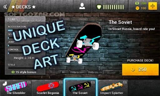دانلود Boardtastic Skateboarding 2 v3.2.4 for Android +2.3 - دانلود بازی اسکیت برای اندروید - سافت گذر