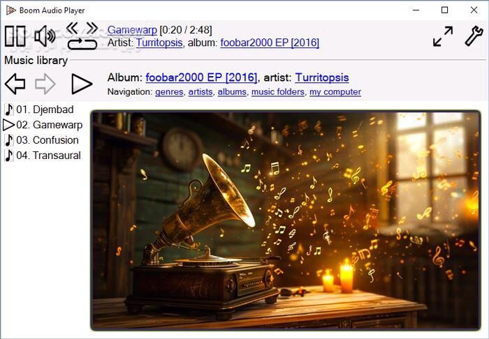 دانلود Boom Audio Player 1.1 - دانلود پلیر صوتی - سافت گذر