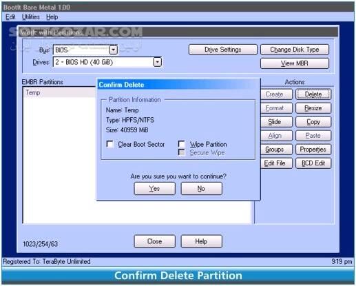 دانلود TeraByte Unlimited BootIt Bare Metal 1.92 - دانلود پارتیشن بندی و مدیریت بوت - سافت گذر